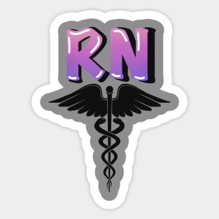 Registered Nurse Caduceus Symbol Sticker